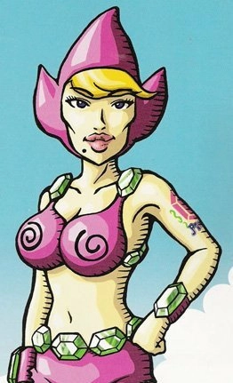 Illustration du personnage de Pinkle dans Freshly-Picked Tingle’s Rosy Rupeeland